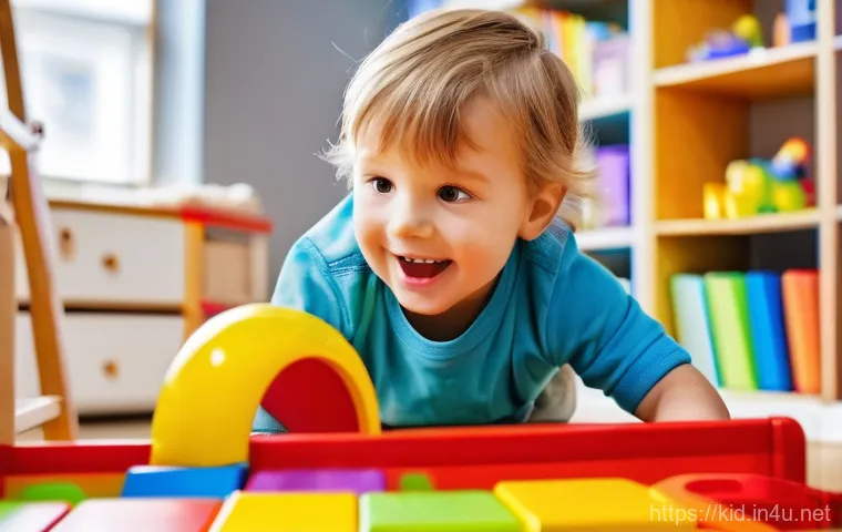 아동 발달 단계별 지도 - **Prompt for Infancy (0-2 years):**
    A heartwarming and serene scene featuring a smiling infant, ...